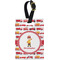 Firetrucks Plastic Luggage Tag - Rectangular w/ Name or Text