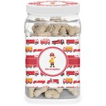 Firetrucks Dog Treat Jar (Personalized)