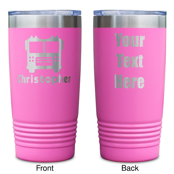 Firetrucks Pink Polar Camel Tumbler - 20oz - Double Sided - Approval