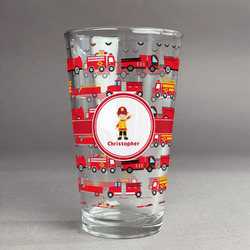 Firetrucks Pint Glass - Full Print (Personalized)