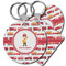 Firetrucks Plastic Keychain (Personalized)