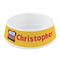 Firetrucks Plastic Dog Bowl - Small (Personalized)
