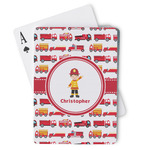 Firetrucks Playing Cards (Personalized)