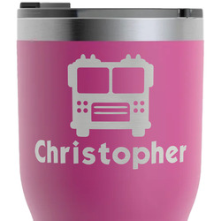 Firetrucks RTIC Tumbler - Magenta - Laser Engraved - Double-Sided (Personalized)