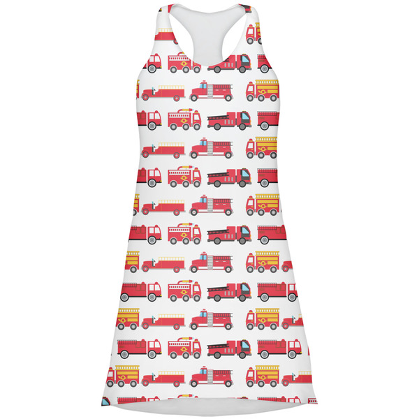 Custom Firetrucks Racerback Dress - 2X Large