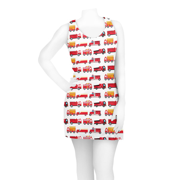 Firetrucks Racerback Dress - On Model - Front