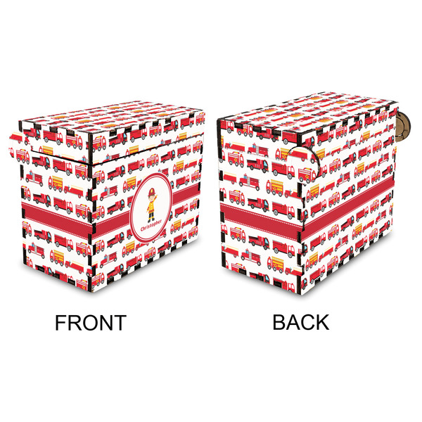 Firetrucks Recipe Box - Full Color - Approval