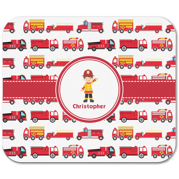 Firetrucks Rectangular Mouse Pad - APPROVAL