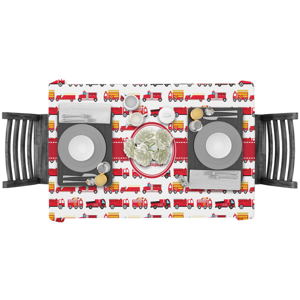 Firetrucks Rectangular Tablecloths - LIFESTYLE