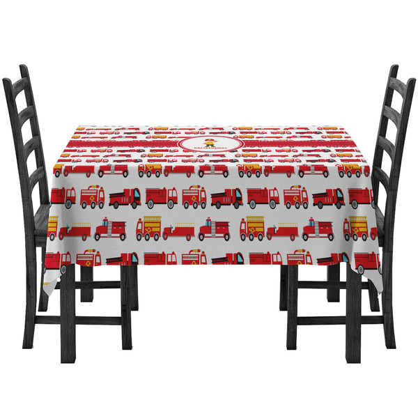 Custom Firetrucks Tablecloth (Personalized)