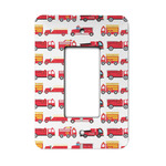 Firetrucks Rocker Style Light Switch Cover