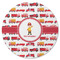 Firetrucks Round Rubber Backed Coaster (Personalized)