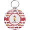 Firetrucks Round Plastic Keychain (Personalized)