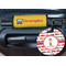 Firetrucks Round Luggage Tag & Handle Wrap - In Context