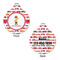 Firetrucks Round Pet Tag - Front & Back