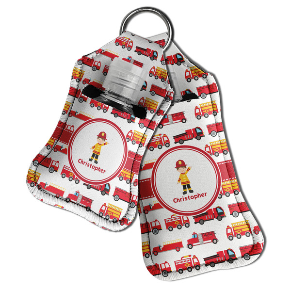 Firetrucks Sanitizer Holder Keychain - Both in Case (PARENT)