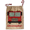 Firetrucks Santa Sack - Front (Personalized)