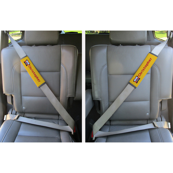 Firetrucks Seat Belt Covers (Set of 2 - In the Car)