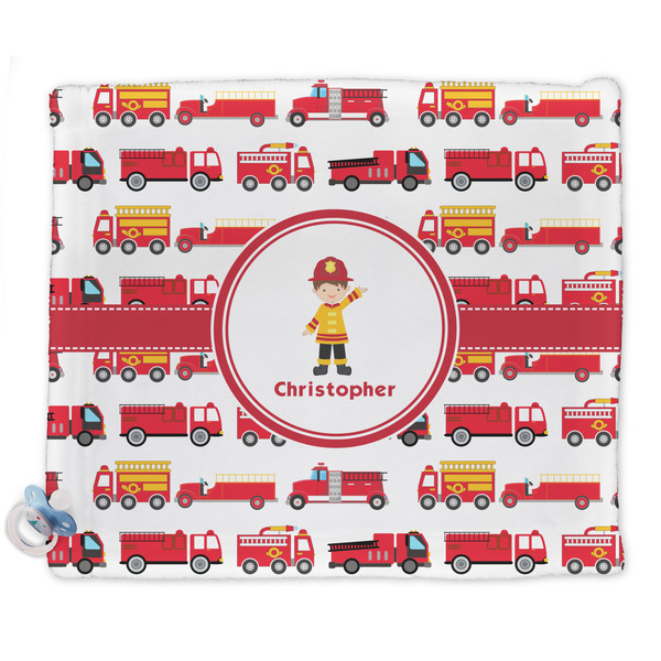 Custom Firetrucks Security Blanket - Single Sided (Personalized)