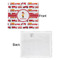 Firetrucks Security Blanket - Front & White Back View