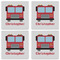 Firetrucks Set of 4 Sandstone Coasters - See All 4 View
