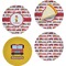Firetrucks Set of Appetizer / Dessert Plates