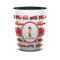 Firetrucks Ceramic Shot Glass - 1.5 oz - Two Tone - Set of 4 (Personalized)