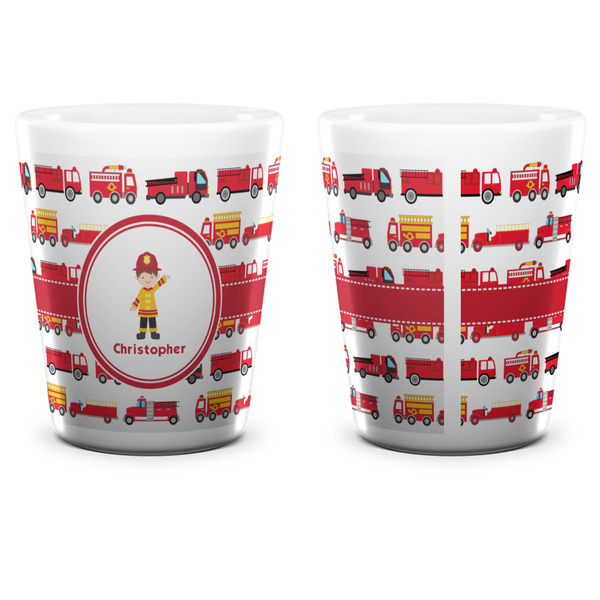 Firetrucks Shot Glass - White - APPROVAL