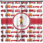 Firetrucks Shower Curtain (Personalized)