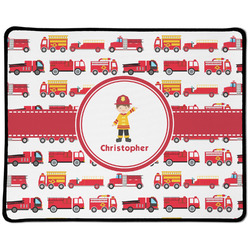 Firetrucks Large Gaming Mouse Pad - 12.5" x 10" (Personalized)