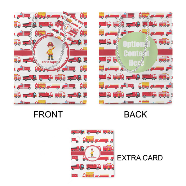 Firetrucks Small Gift Bag - Approval