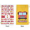 Firetrucks Small Laundry Bag - Front & Back View