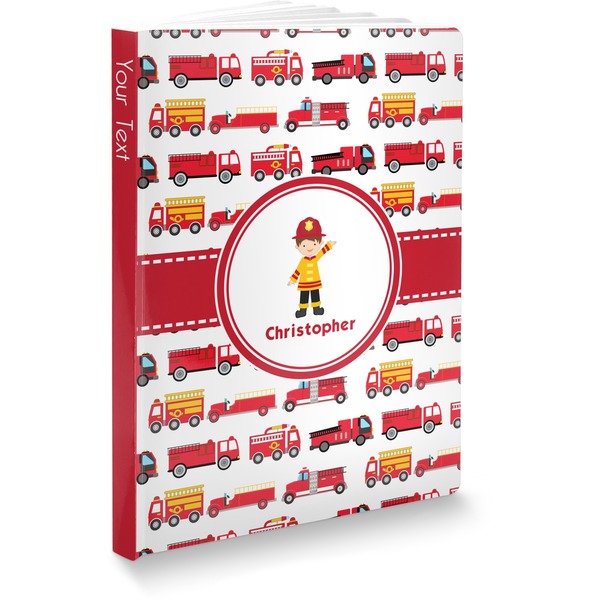 Custom Firetrucks Softbound Notebook (Personalized)