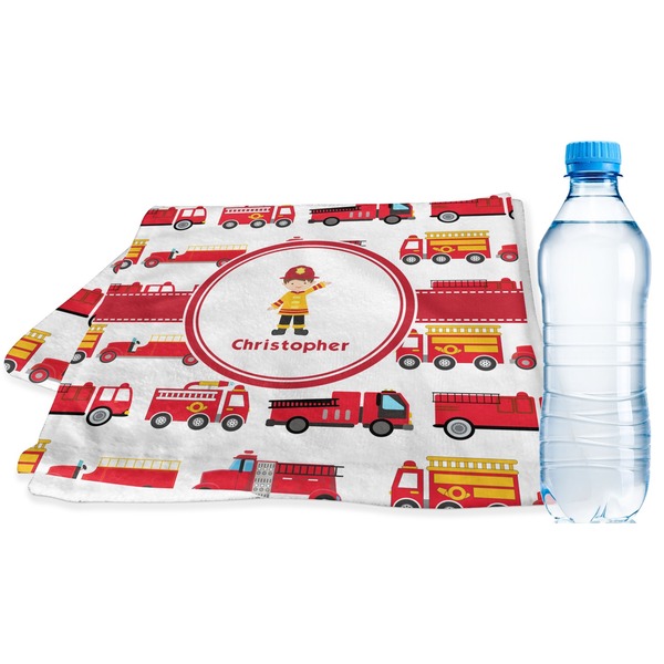 Custom Firetrucks Sports & Fitness Towel (Personalized)