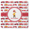 Firetrucks Square Rubber Backed Coaster (Personalized)