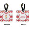 Firetrucks Square Luggage Tag (Front + Back)