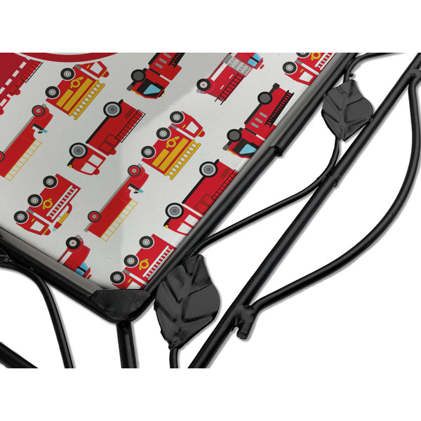 Firetrucks Square Trivet - Detail