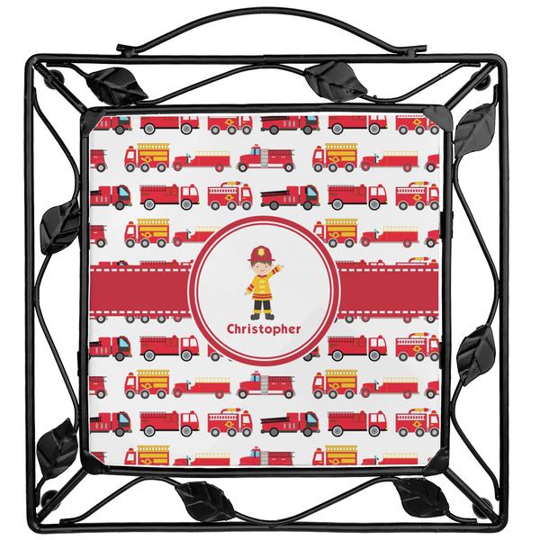 Custom Firetrucks Square Trivet (Personalized)