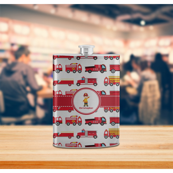 Firetrucks Stainless Steel Flask - LIFESTYLE 2