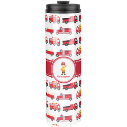Firetrucks Stainless Steel Skinny Tumbler - 20 oz (Personalized)