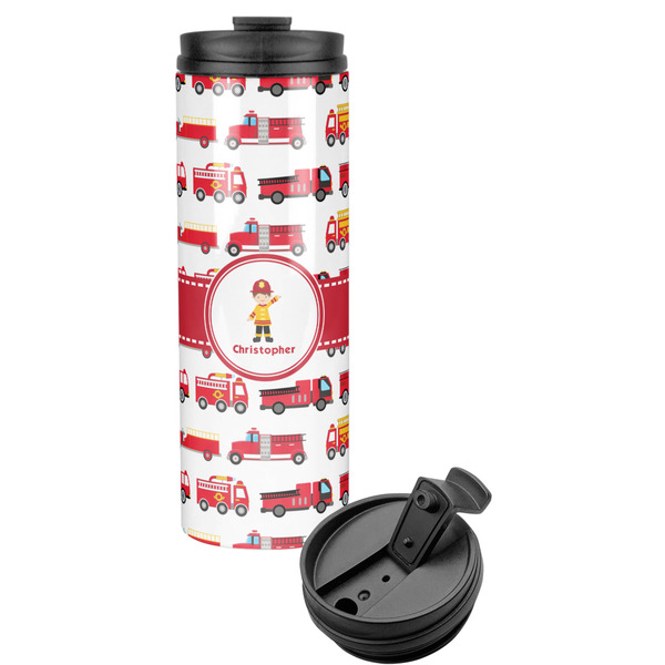 Custom Firetrucks Stainless Steel Skinny Tumbler (Personalized)