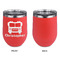 Firetrucks Stainless Wine Tumblers - Coral - Single Sided - Approval