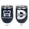 Firetrucks Stainless Wine Tumblers - Navy - Double Sided - Approval