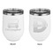 Firetrucks Stainless Wine Tumblers - White - Double Sided - Approval