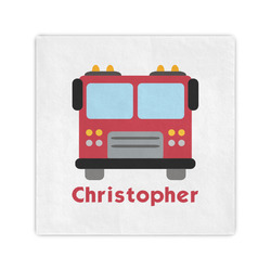 Firetrucks Cocktail Napkins (Personalized)