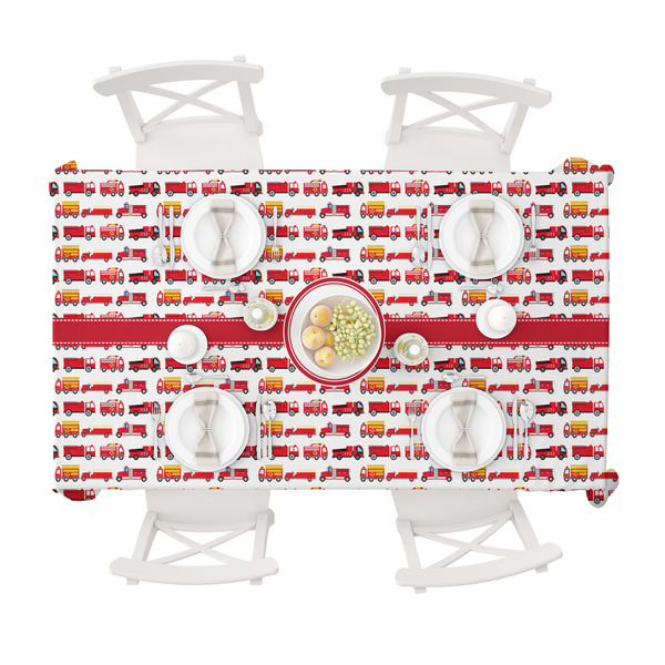 Firetrucks Tablecloths (58"x102") - TOP VIEW