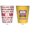Firetrucks Trash Can White - Front and Back - Apvl