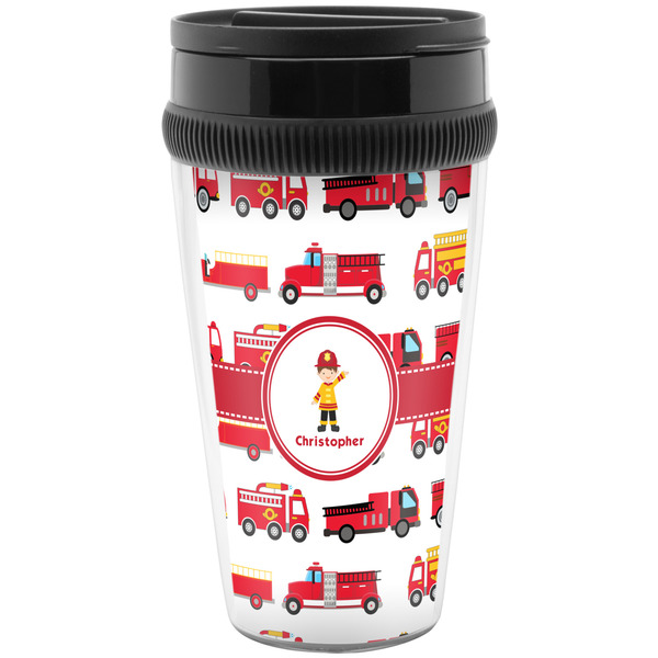 Custom Firetrucks Acrylic Travel Mug without Handle (Personalized)