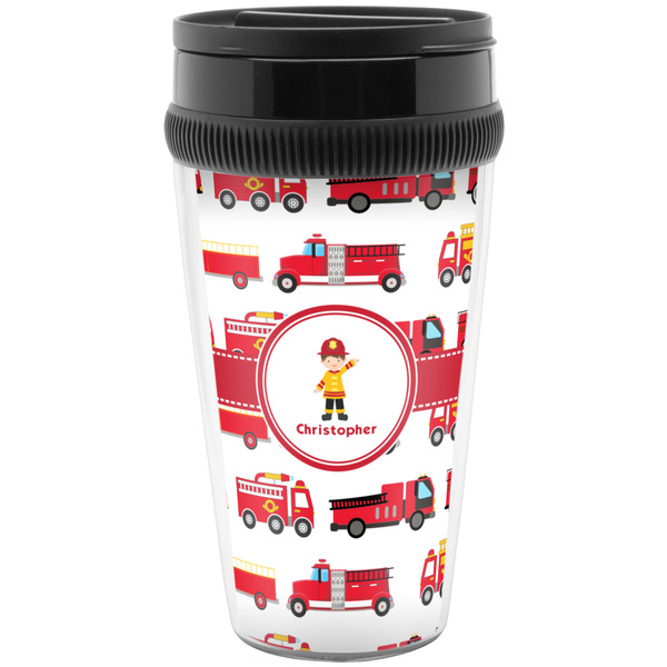 Custom Firetrucks Acrylic Travel Mug without Handle (Personalized)