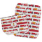 Firetrucks Burp Cloths - Fleece - Set of 2 w/ Name or Text
